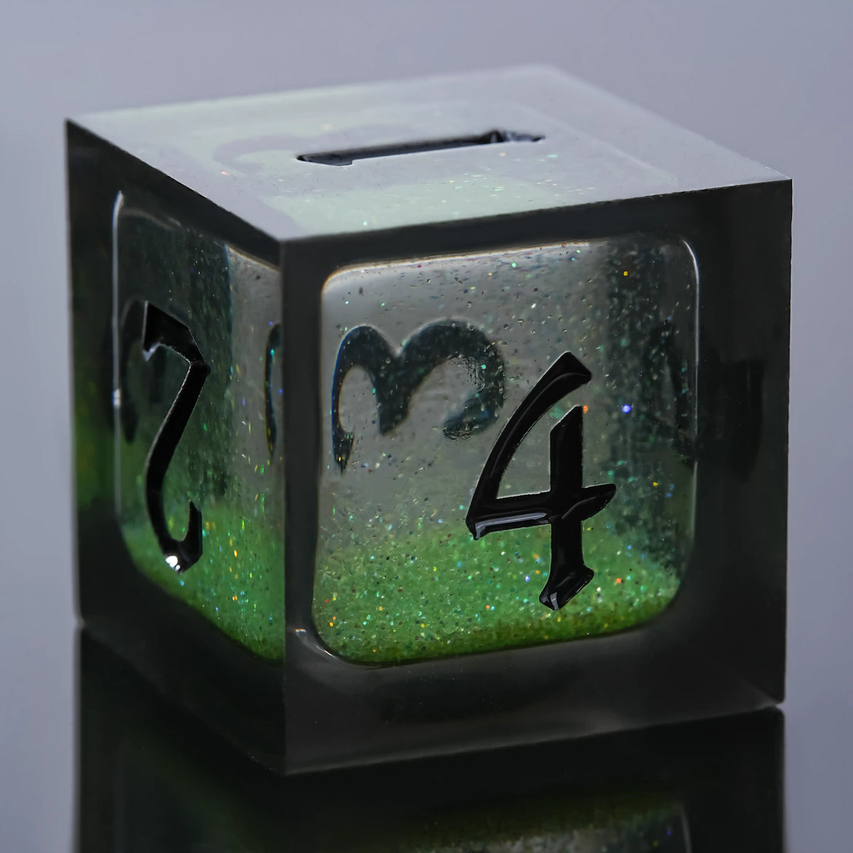 Star Liquid Core Dice Set – Plague Elixir – Kickstarter Dice - Plague Elixir Green Liquid Core Resin DND D6 Dice with
