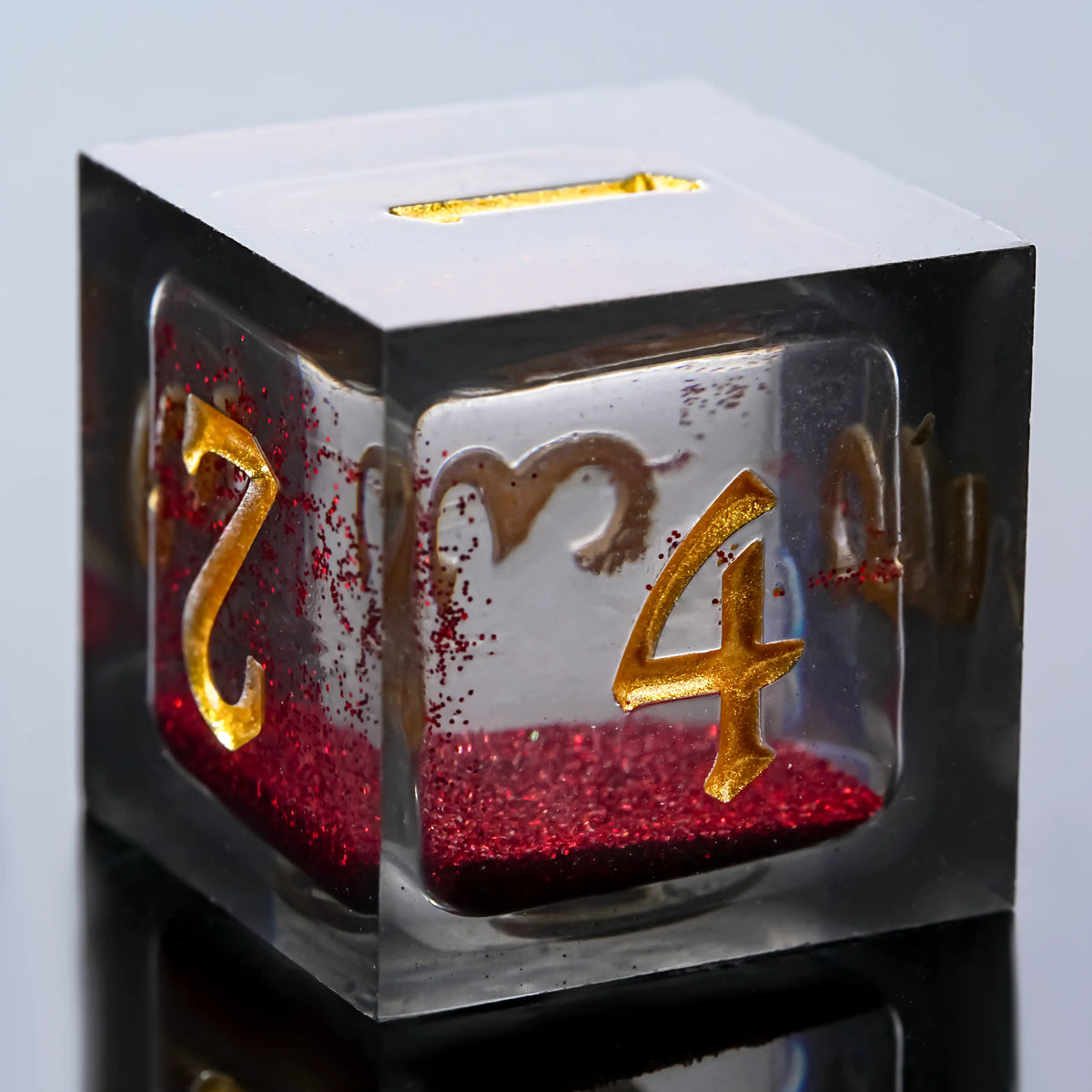 Star Liquid Core Dice Set – Vampire Bite – Kickstarter Dice - Vampire Liquid Core Resin Dice Set