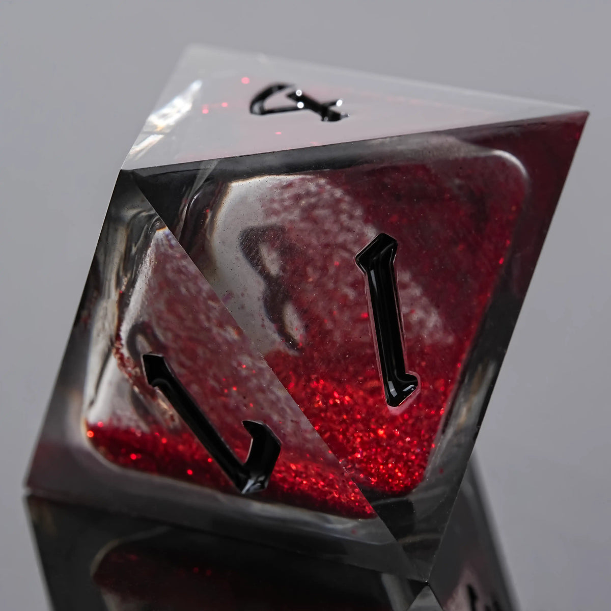 Star Liquid Core Dice Set – Vampire Bite – Kickstarter Dice - Vampire Liquid Core Resin Dice Set
