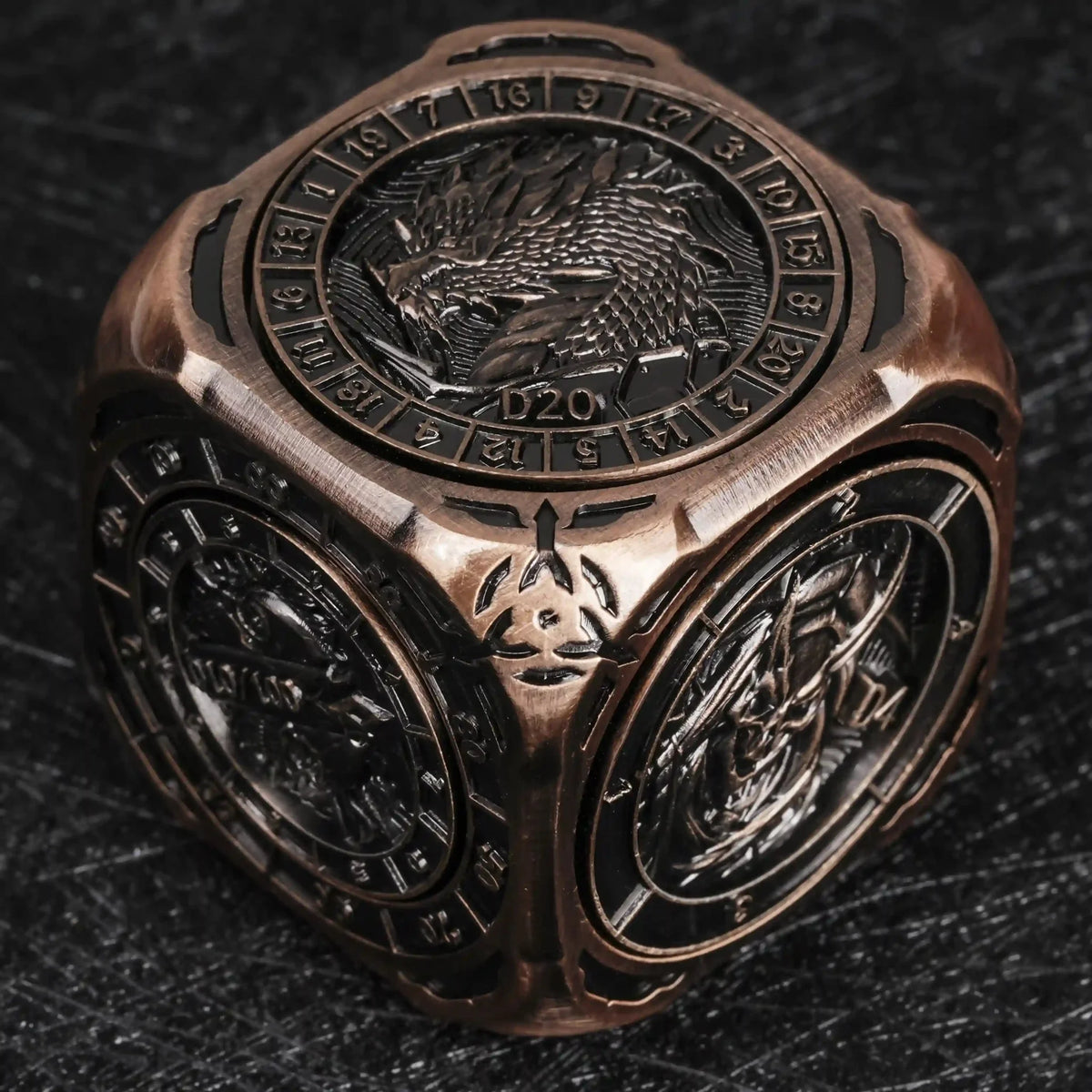 Star Metal Bullet Dice Set – Spinner – Kickstarter Dice - 7 - in - 1 Unique Metal D6 Spinning Dice 2.0