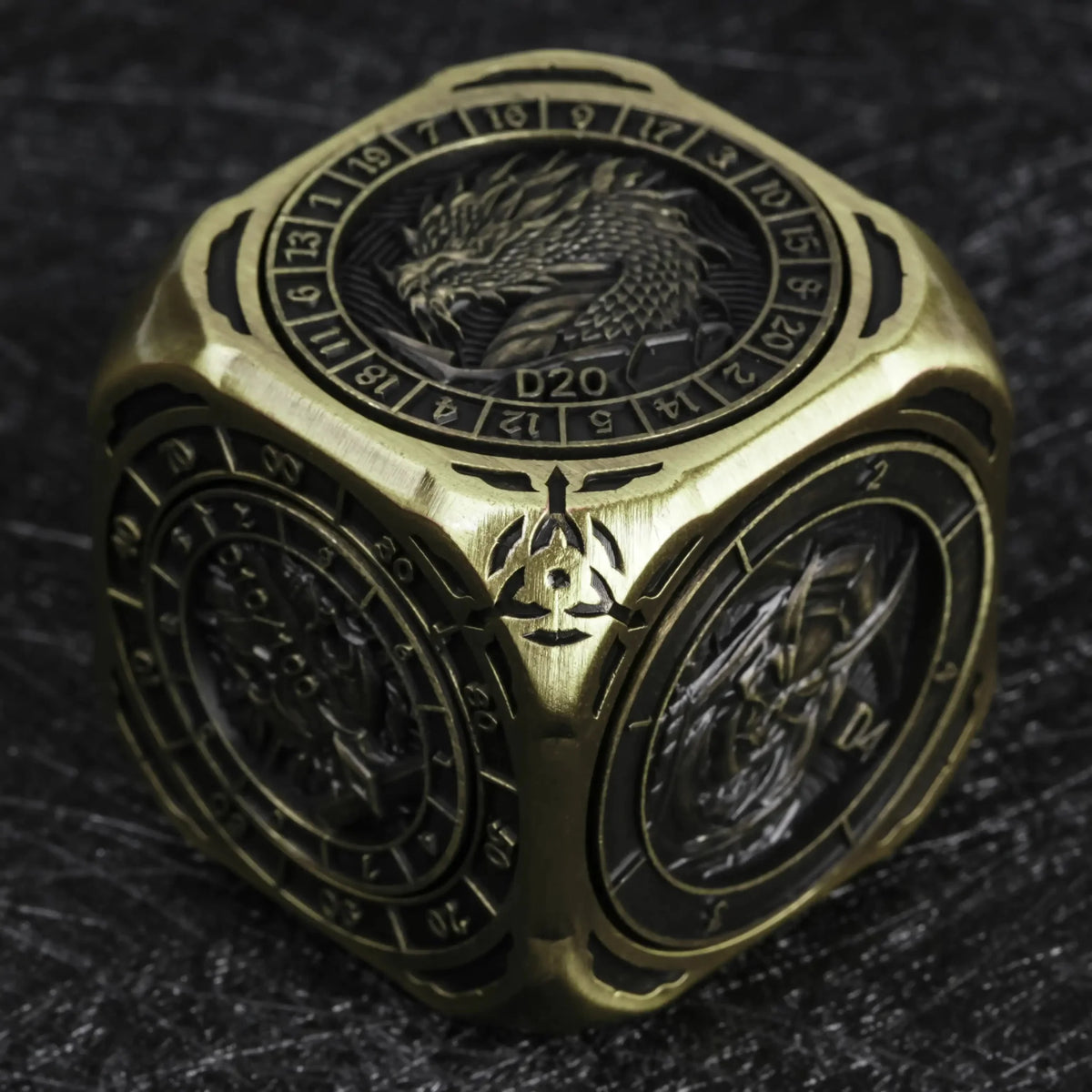 Star Metal Bullet Dice Set – Spinner – Kickstarter Dice - 7 - in - 1 Unique Metal D6 Spinning Dice 2.0