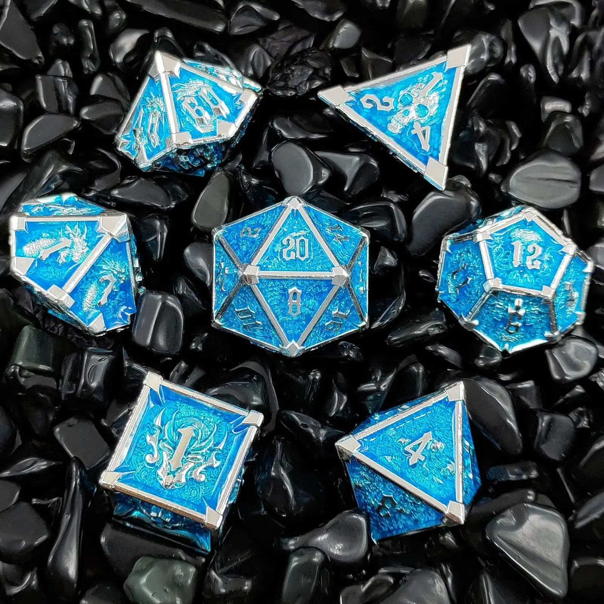 Star Metal DND Dice Set – Horn – Gothic Mysticism - Starhorn Metal dnd Dice Set Collection