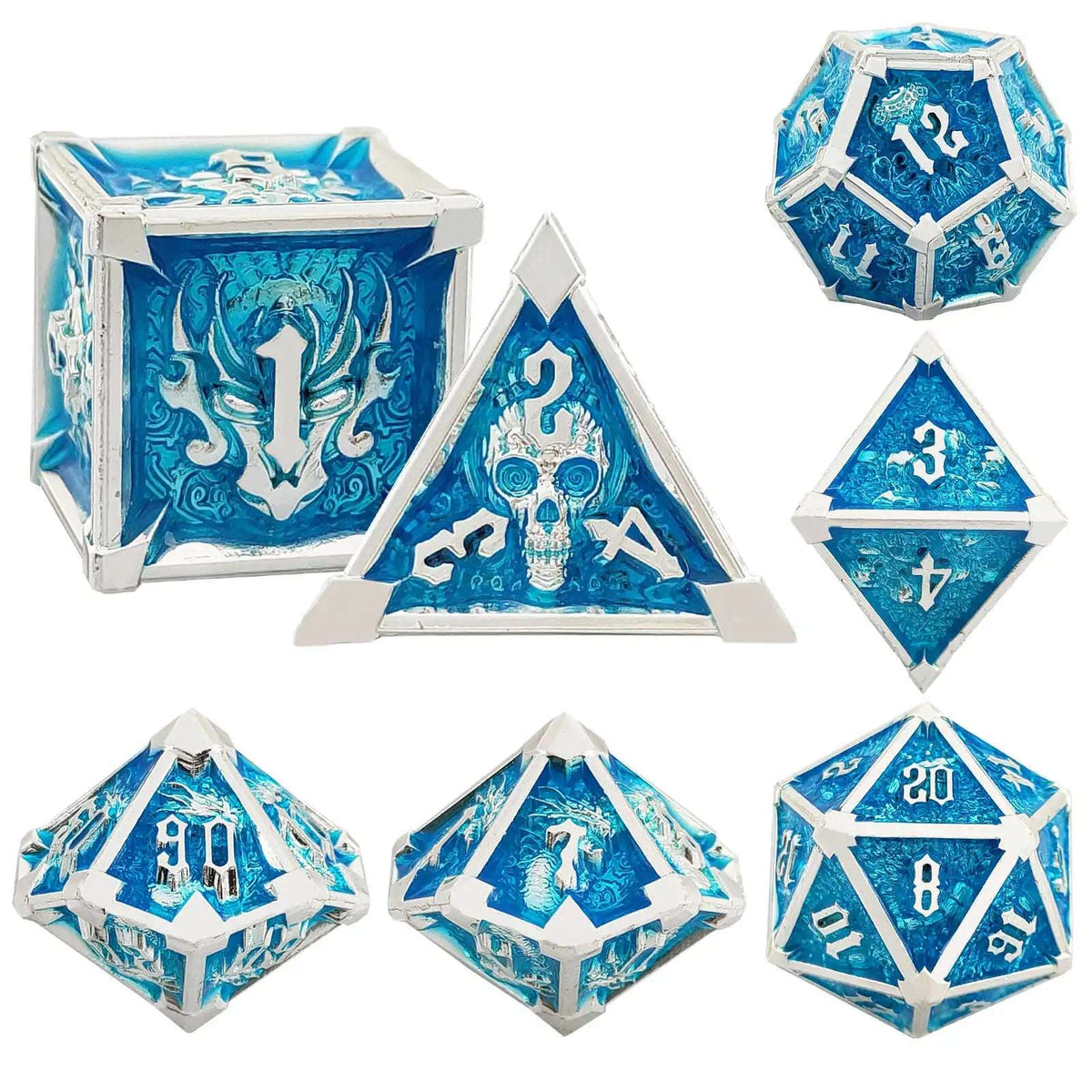 Star Metal DND Dice Set – Horn – Gothic Mysticism - Starhorn Metal dnd Dice Set Collection