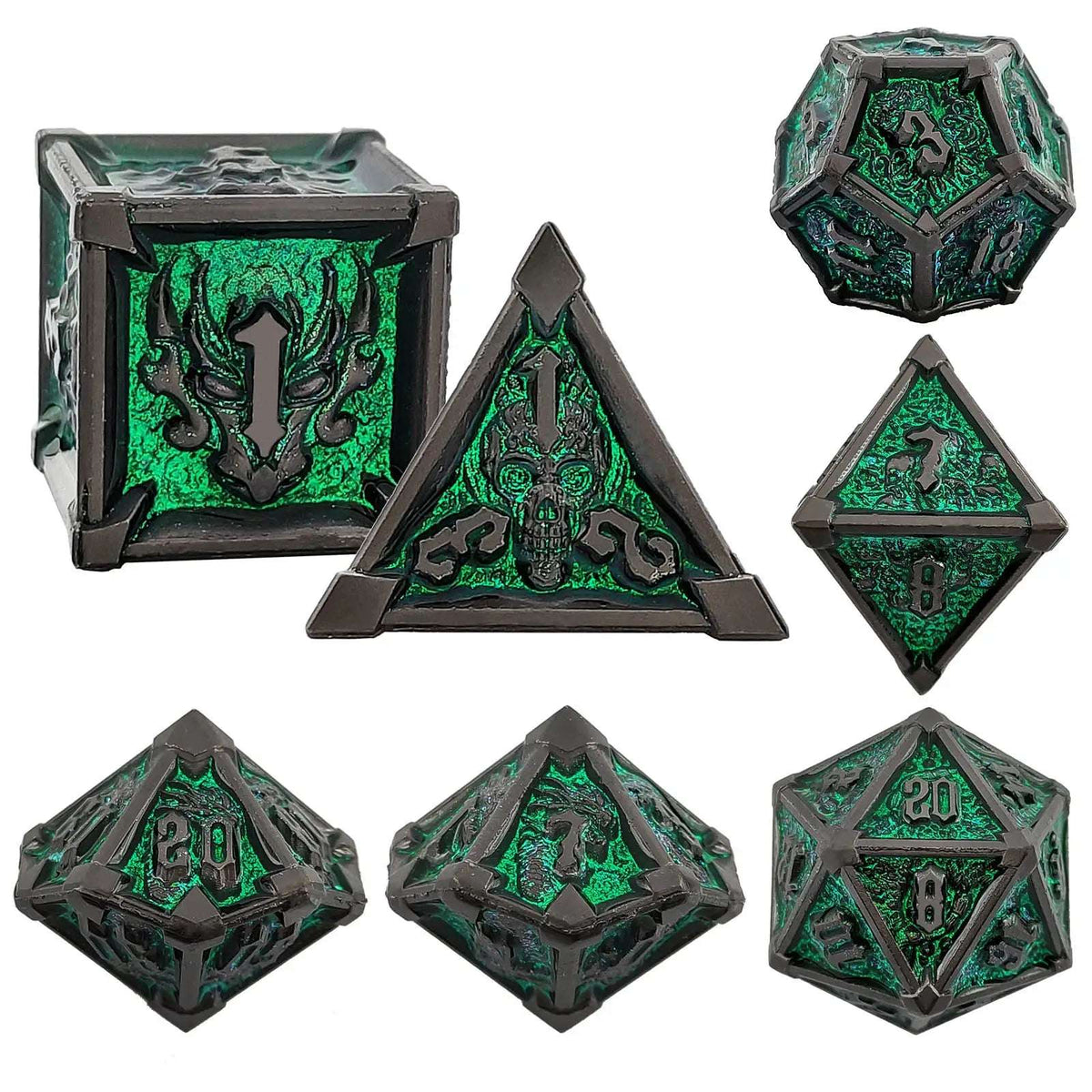 Star Metal DND Dice Set – Horn – Gothic Mysticism - Starhorn Metal dnd Dice Set Collection