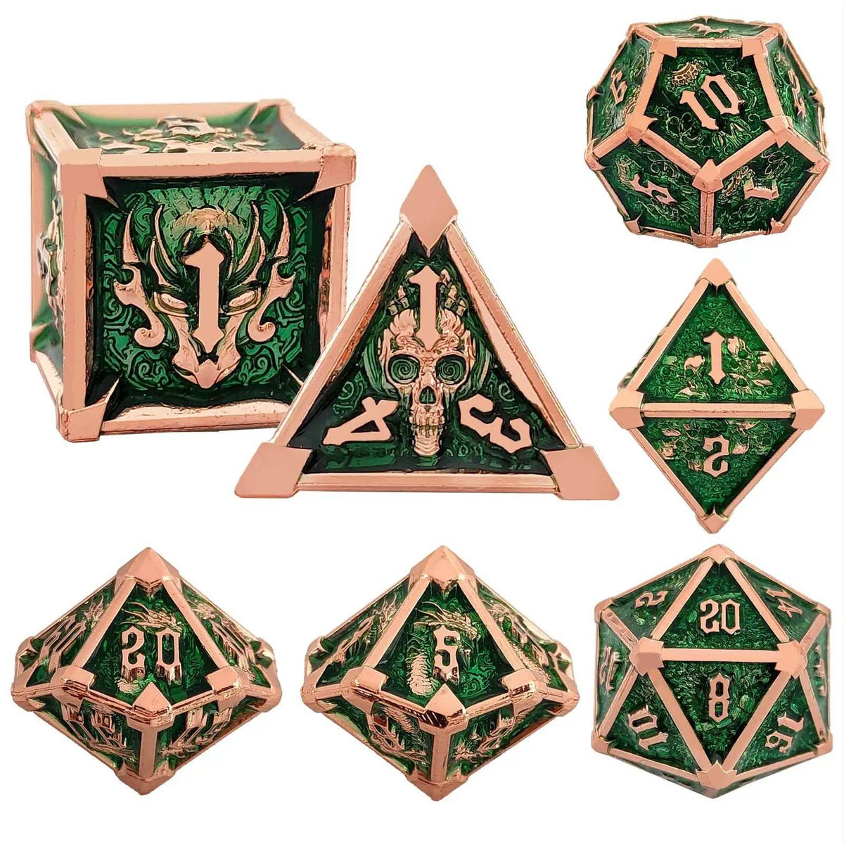 Star Metal DND Dice Set – Horn – Gothic Mysticism - Starhorn Metal dnd Dice Set Collection