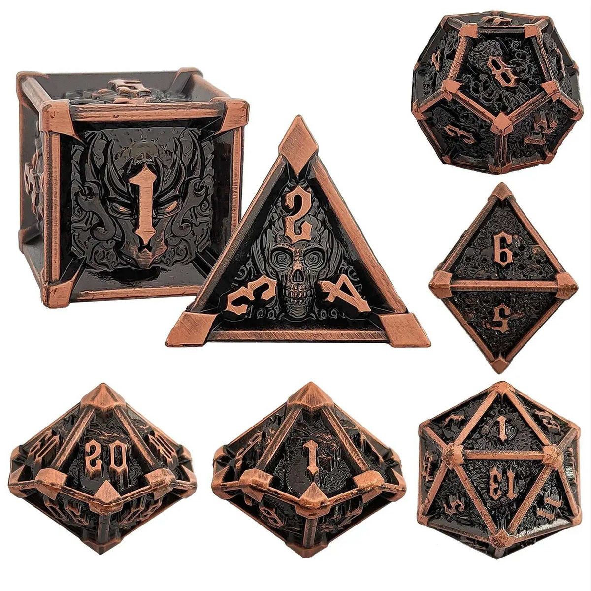 Star Metal DND Dice Set – Horn – Gothic Mysticism - Starhorn Metal dnd Dice Set Collection