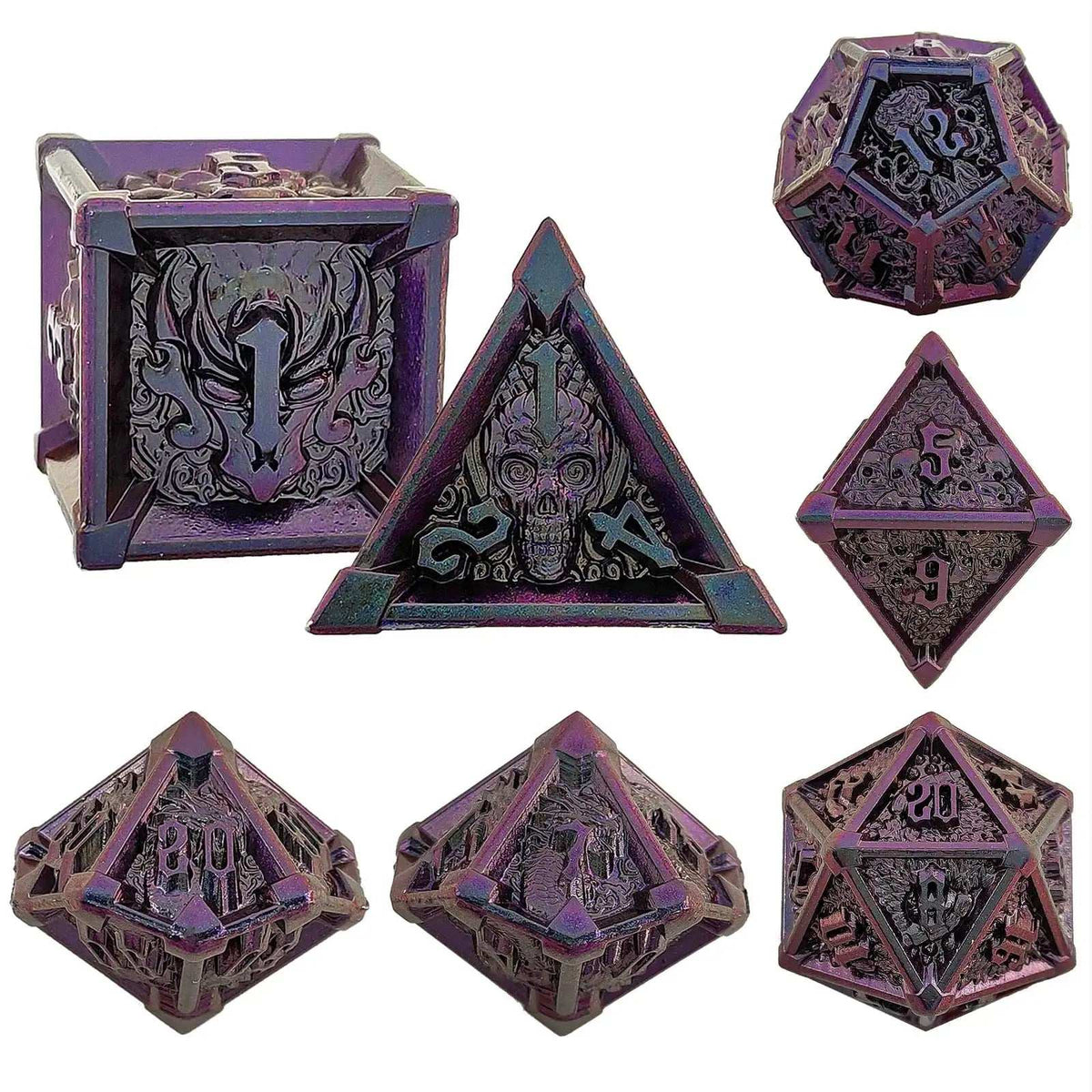 Star Metal DND Dice Set – Horn – Gothic Mysticism - Starhorn Metal dnd Dice Set Collection