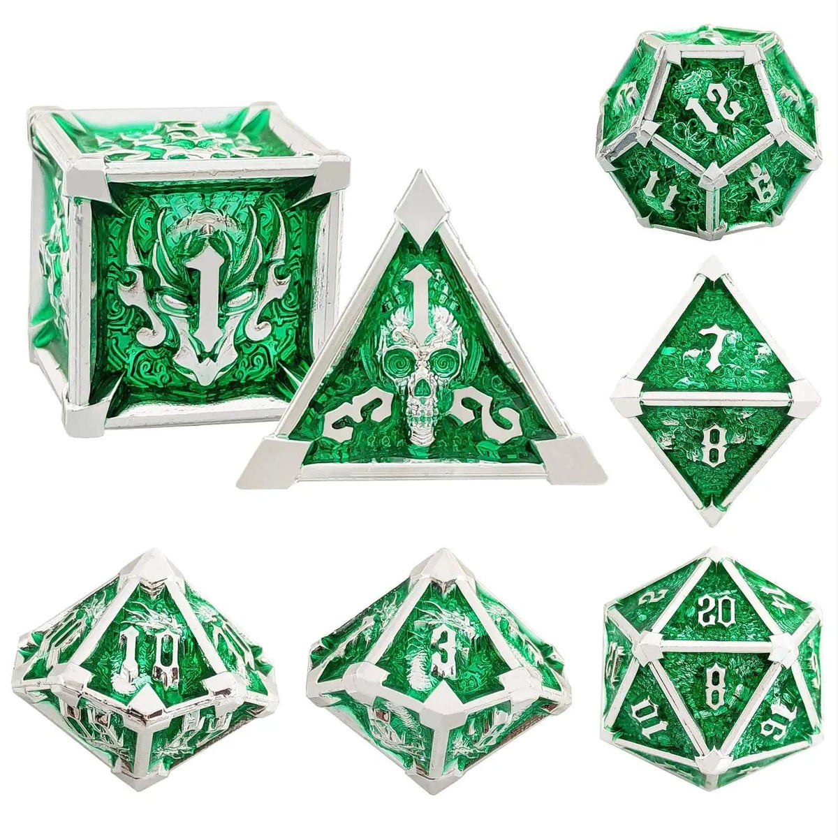 Star Metal DND Dice Set – Horn – Gothic Mysticism - Starhorn Metal dnd Dice Set Collection