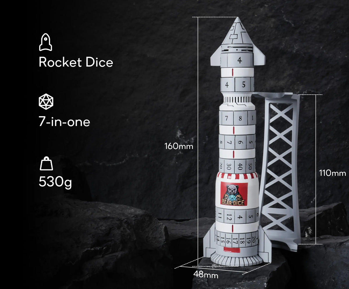 Star Metal Spinner Dice Set – alternate product view