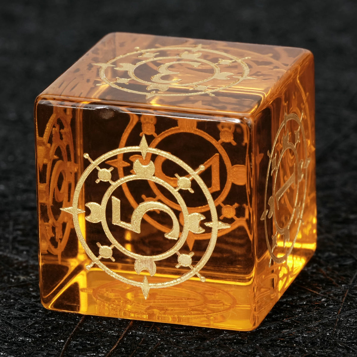 Star Natural Stone DND Dice Set – Starburst Constellation – alternate product view