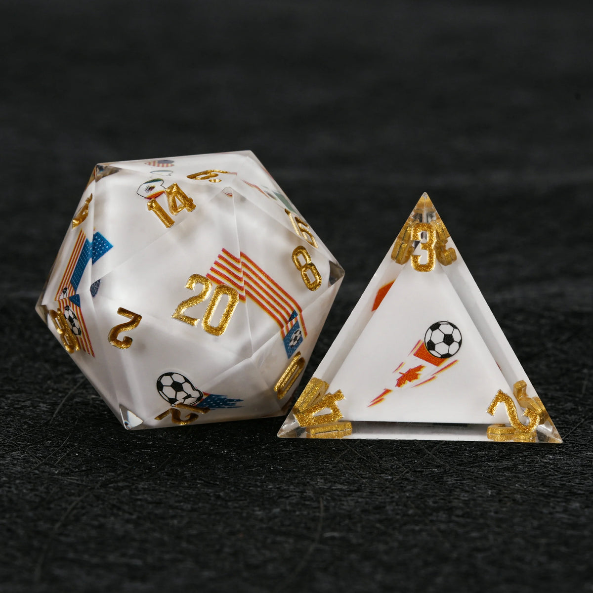 Star Resin DND Dice Set – Canada Mexico – alternate product view