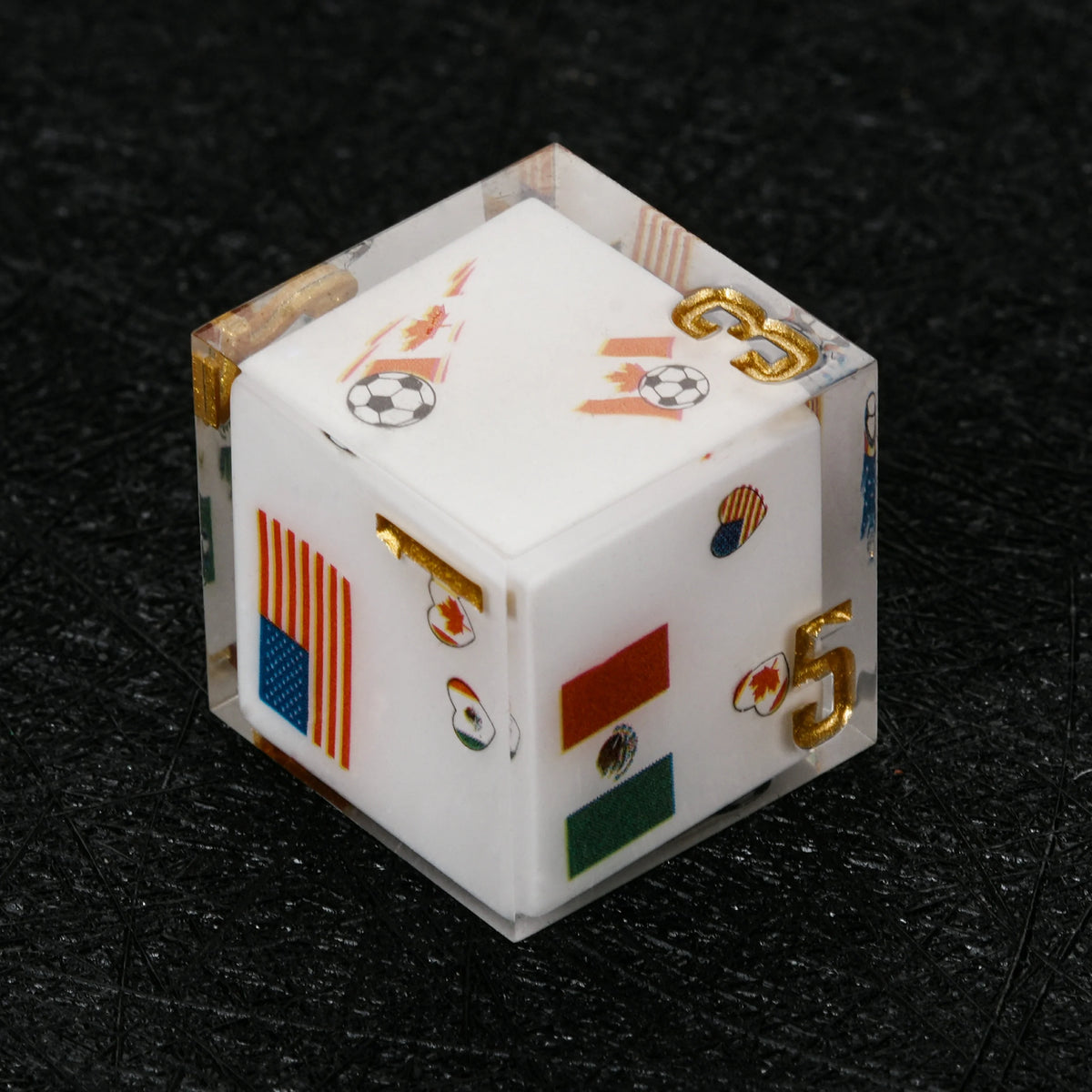 Star Resin DND Dice Set – Canada Mexico – alternate product view