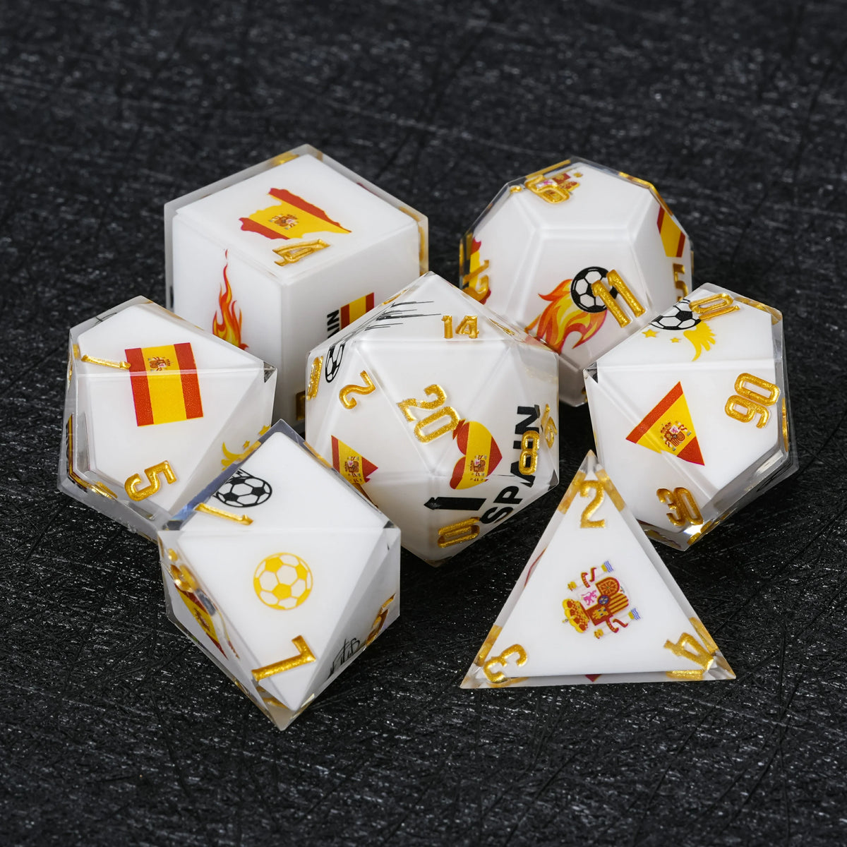 Star Resin DND Dice Set – Cup Kickstarter
