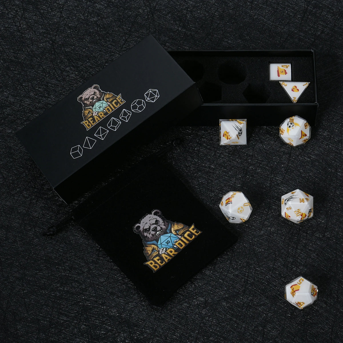 Star Resin DND Dice Set – Cup Kickstarter – alternate product view