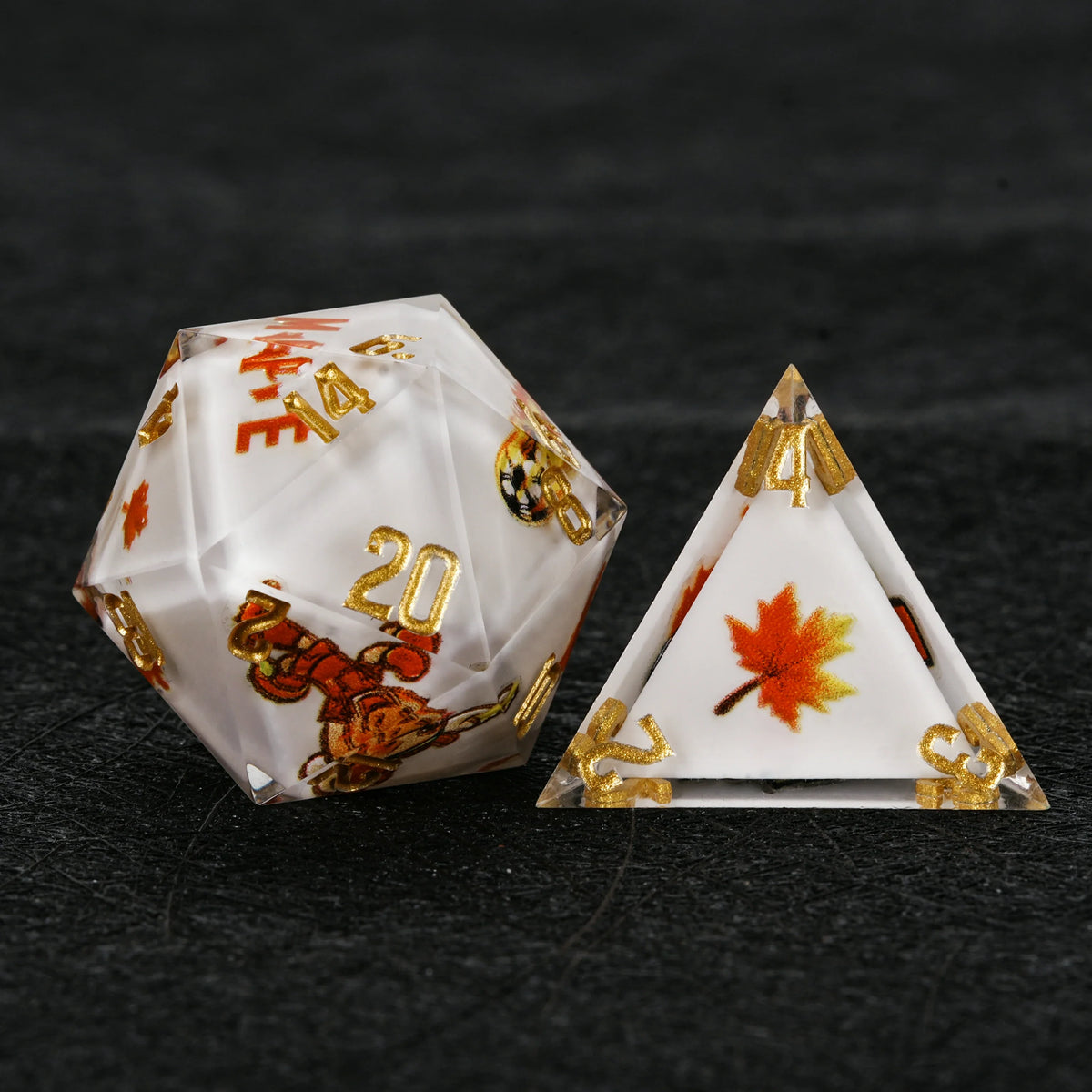 Star Resin DND Dice Set – Cup Kickstarter – Soccer World 1 – alternate product view