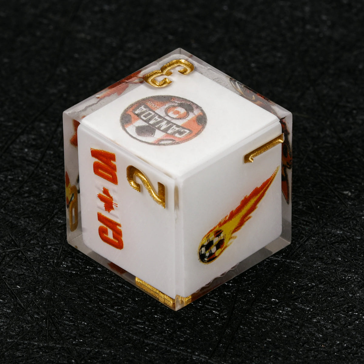 Star Resin DND Dice Set – Cup Kickstarter – Soccer World 1 – alternate product view