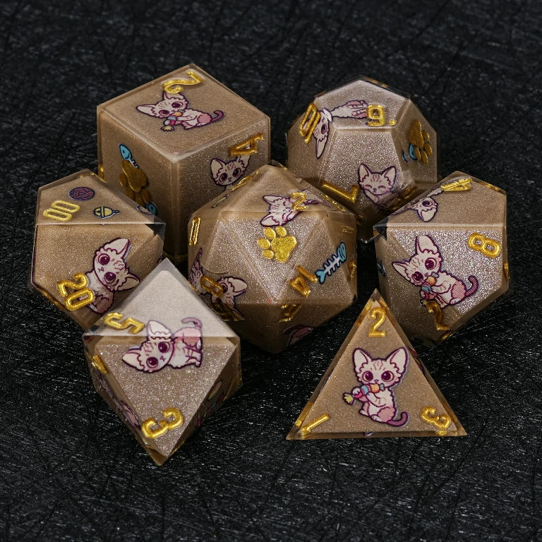 Star Resin DND Dice Set – Devon Rex