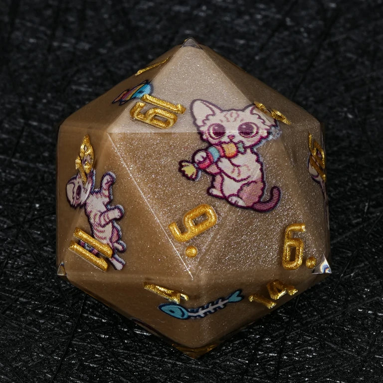 Star Resin DND Dice Set – Devon Rex – alternate product view