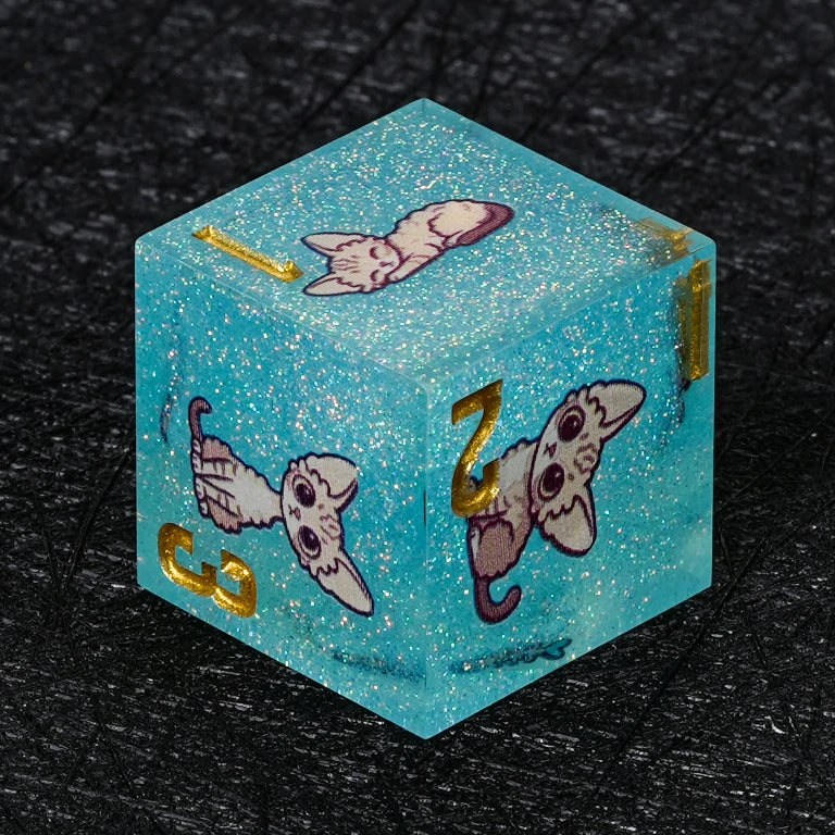 Star Resin DND Dice Set – Devon Rex – alternate product view