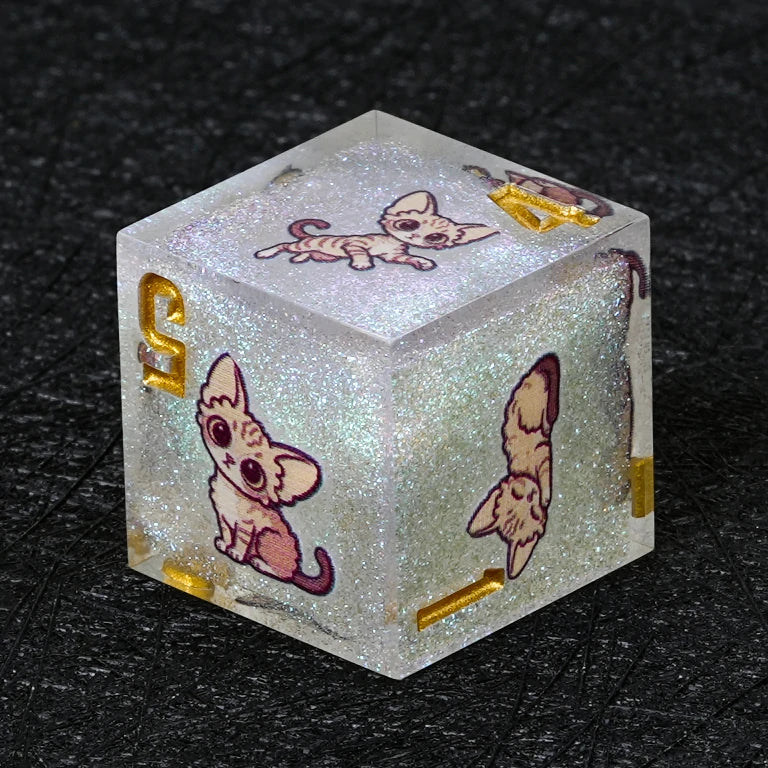 Star Resin DND Dice Set – Devon Rex – alternate product view
