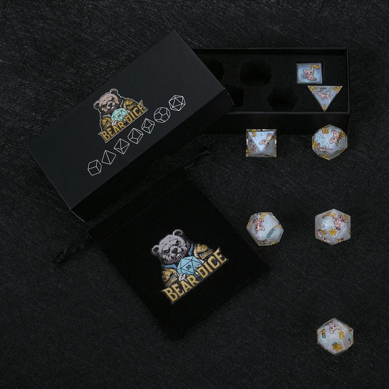 Star Resin DND Dice Set – Devon Rex – alternate product view