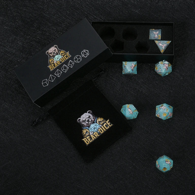Star Resin DND Dice Set – Devon Rex – alternate product view