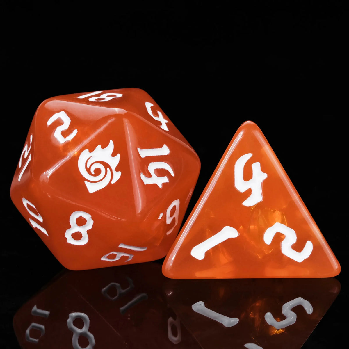 Star Resin DND Dice Set – Kickstarter Sorcerer – Kickstarter Dice – Warlock Resin Dice Set + White Numbers