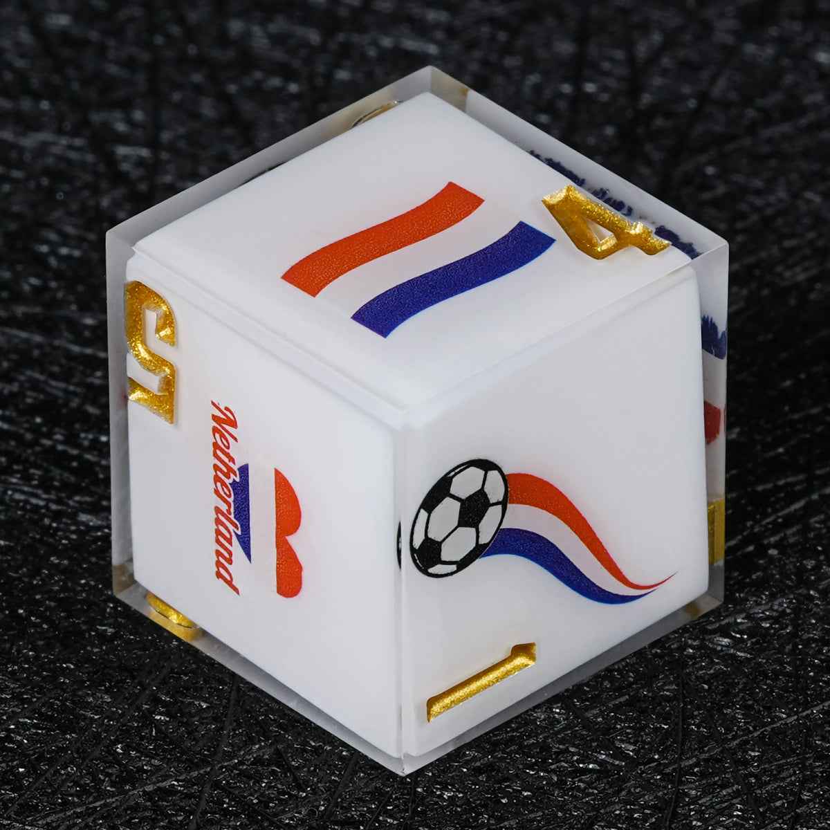 Star Resin DND Dice Set – Netherlands Football – alternate product view
