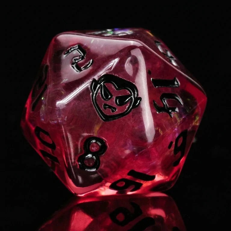 Star Resin DND Dice Set – Scarlet Vampire – Kickstarter Dice — Scarlet Vampire Resin Dice Set