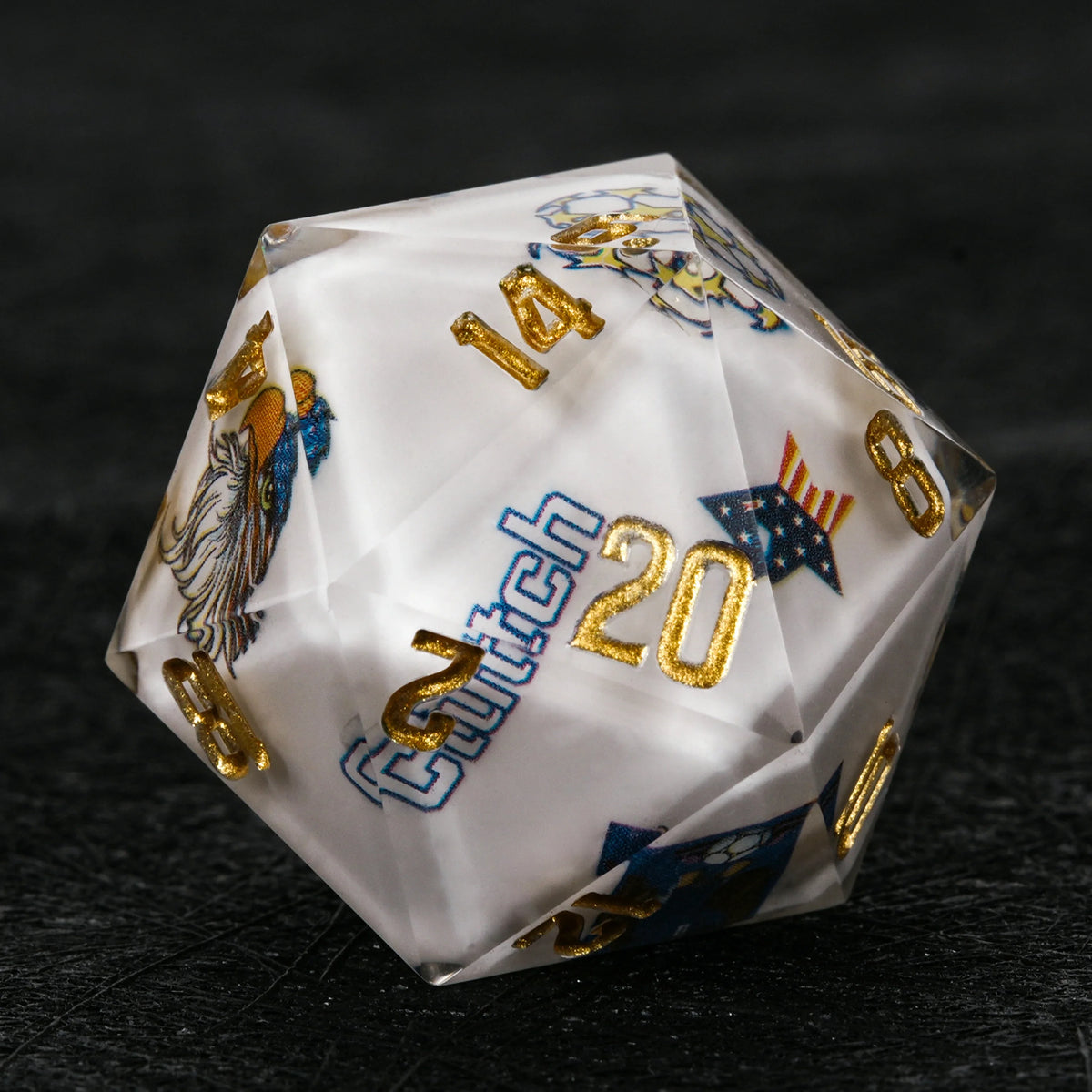 Star Resin DND Dice Set – USA Soccer – alternate product view