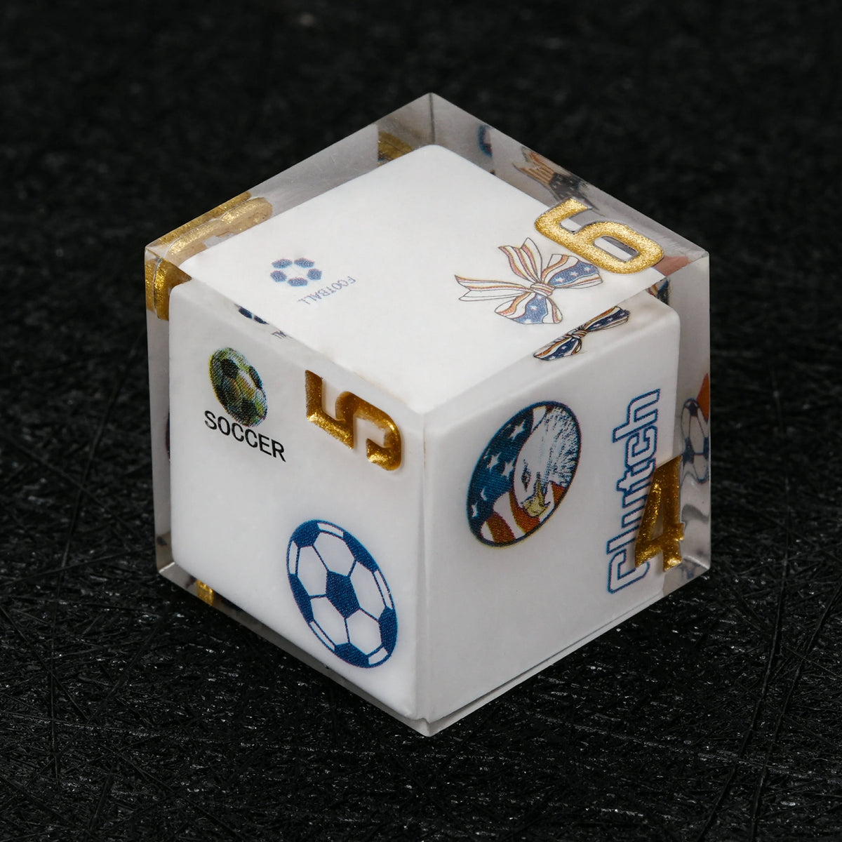 Star Resin DND Dice Set – USA Soccer – alternate product view