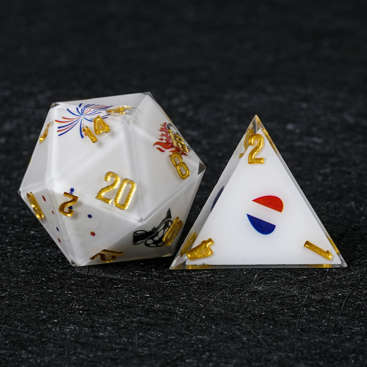 Star Resin DND Dice Set – World Cup – alternate product view