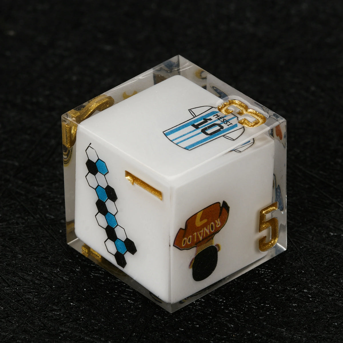 Star Resin DND Dice Set – World Cup – Argentina Soccer 1 – alternate product view