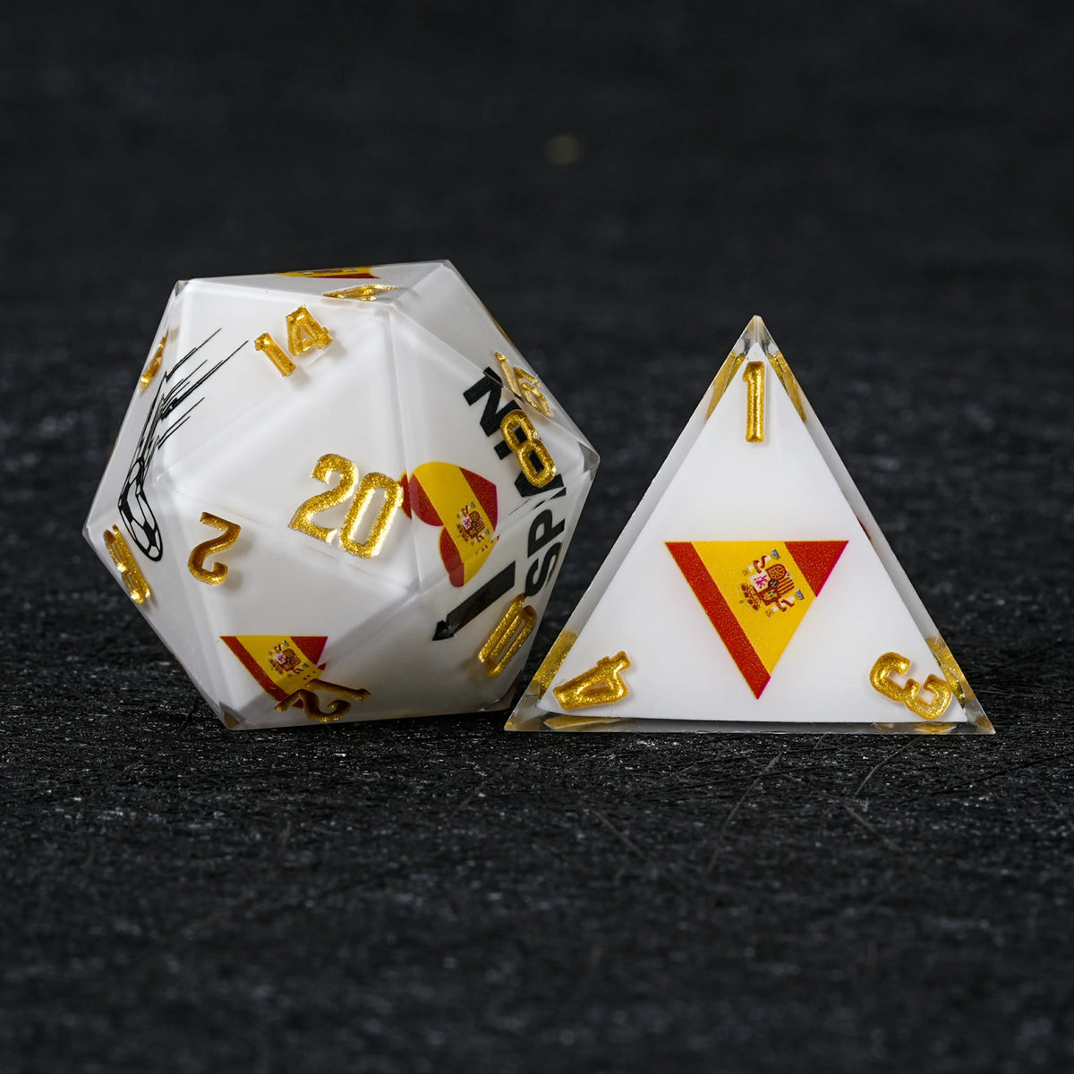 Star Resin DND Dice Set – World Cup – France Soccer 1 – alternate product view