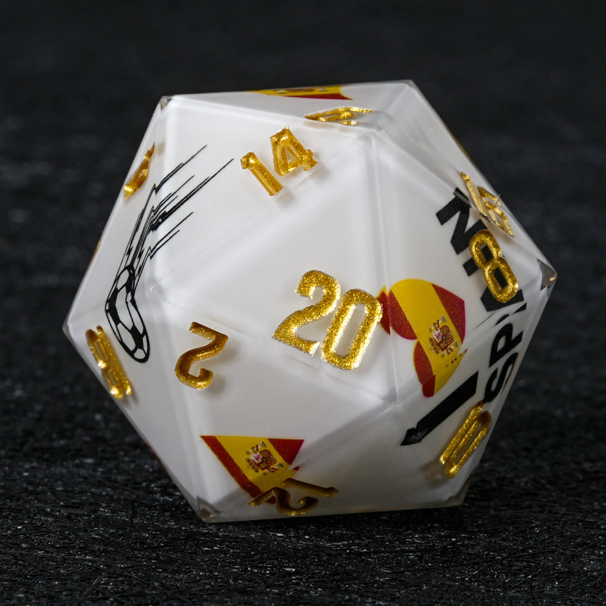 Star Resin DND Dice Set – World Cup – France Soccer 1 – alternate product view