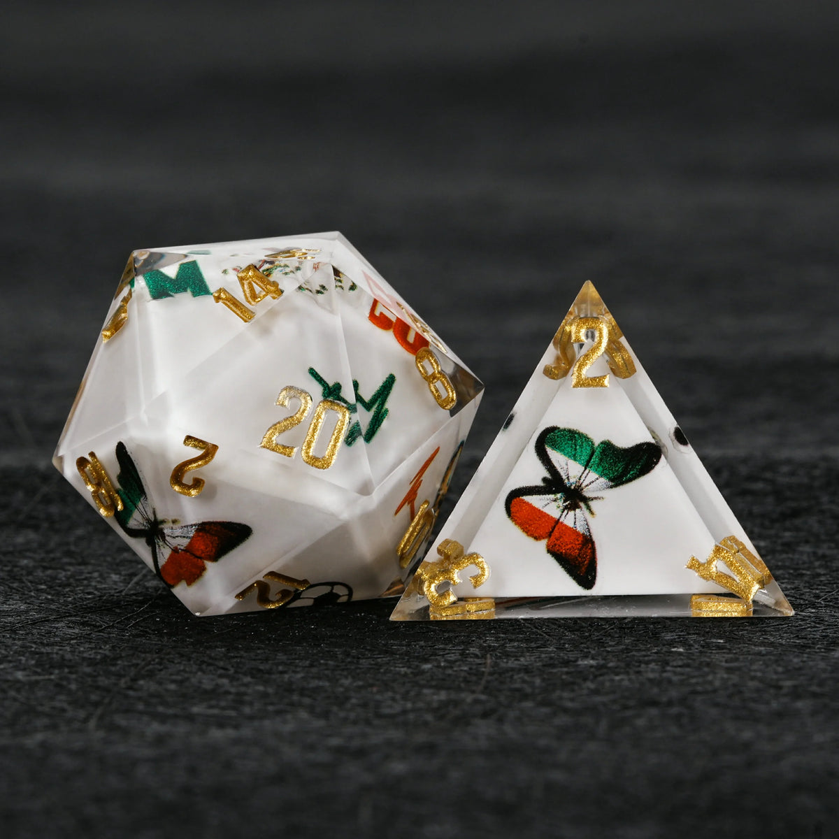 Star Resin DND Dice Set – World Cup – Mexico Soccer 1 – alternate product view