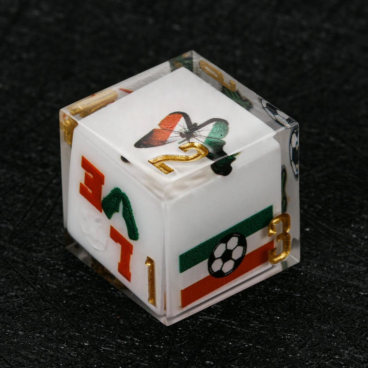 Star Resin DND Dice Set – World Cup – Mexico Soccer 1 – alternate product view