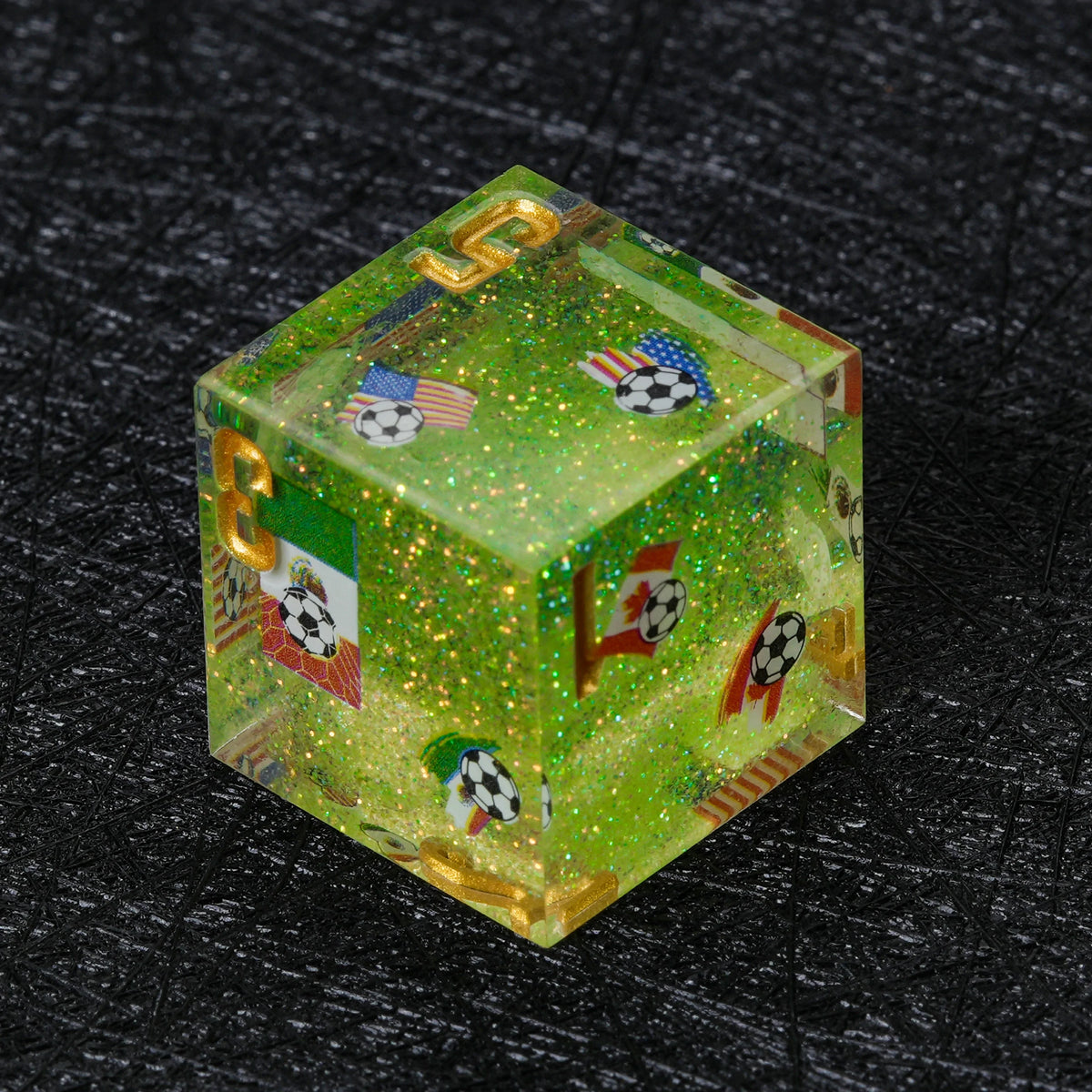 Star Resin RPG Dice Set – Glitter – alternate product view