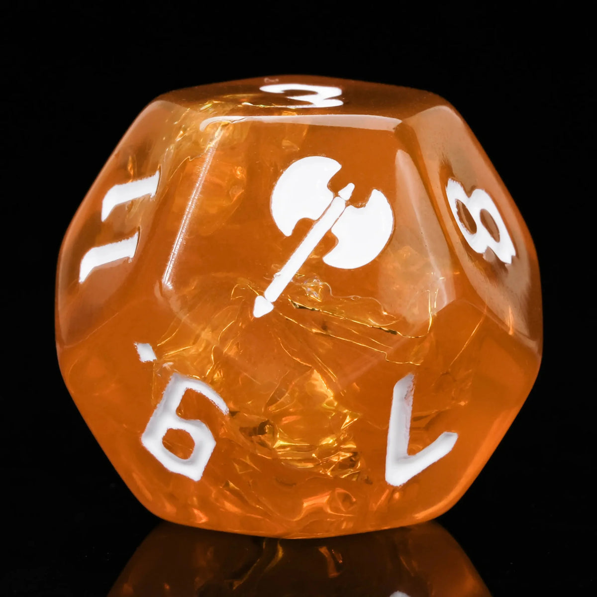 Star Resin RPG Dice Set – Kickstarter Barbarian – Kickstarter Dice – Barbarian Resin Polyhedral Dice Set