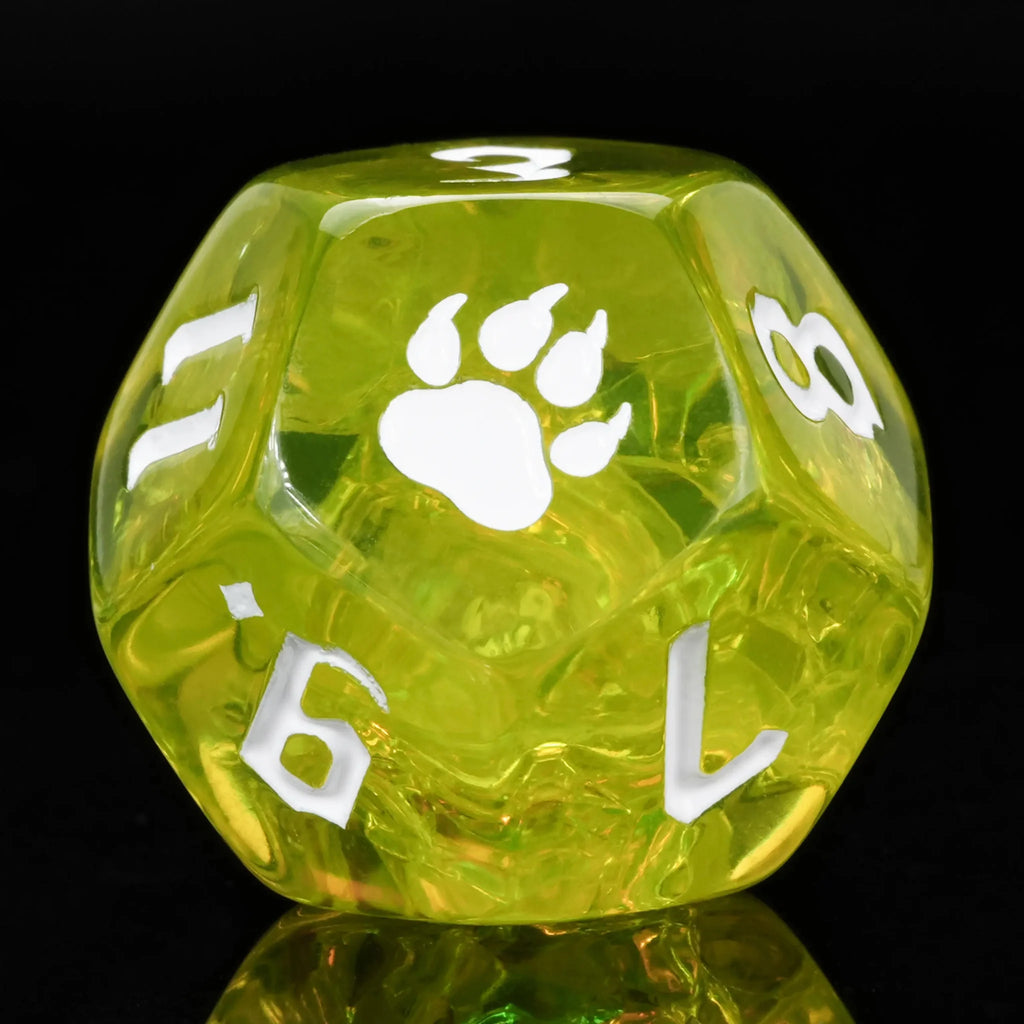Star Resin RPG Dice Set – Kickstarter Druid – Kickstarter Dice – Green Druid Resin Dice Set