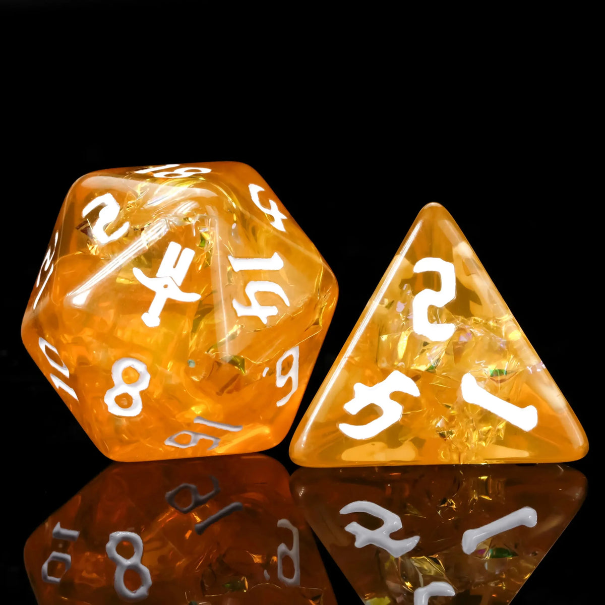 Star Resin RPG Dice Set – Warrior Class – Kickstarter Dice – Warrior Class Resin Dice Set