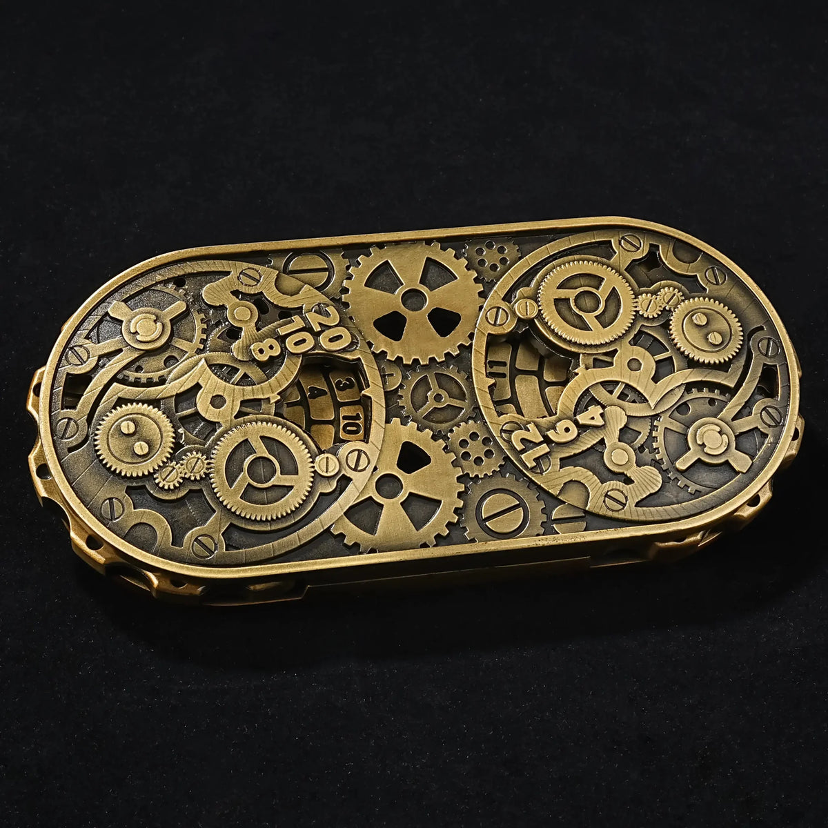 Steampunk Metal Spinner Dice Set – Unique DnD Dice Spinner - Steampunk Metal Gear Dice