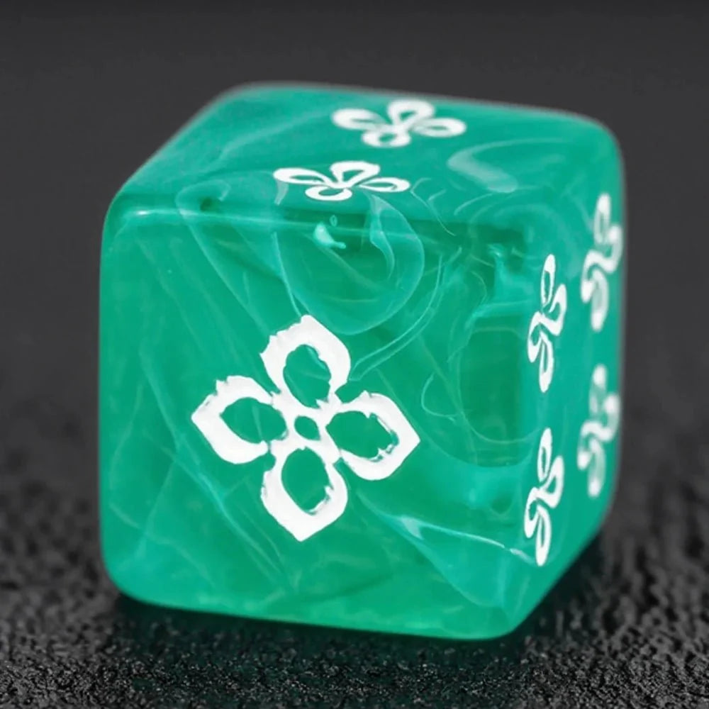 Swirl Coc Acrylic D6 Dice – DND Dice Acrylic Swirl D6 – COC, RPG, Warhammer Tabletop Dice
