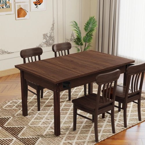Tabletop Gaming Table – Wood – 63 - inch x 40 - inch game table with removable tabletop, in vintage brown