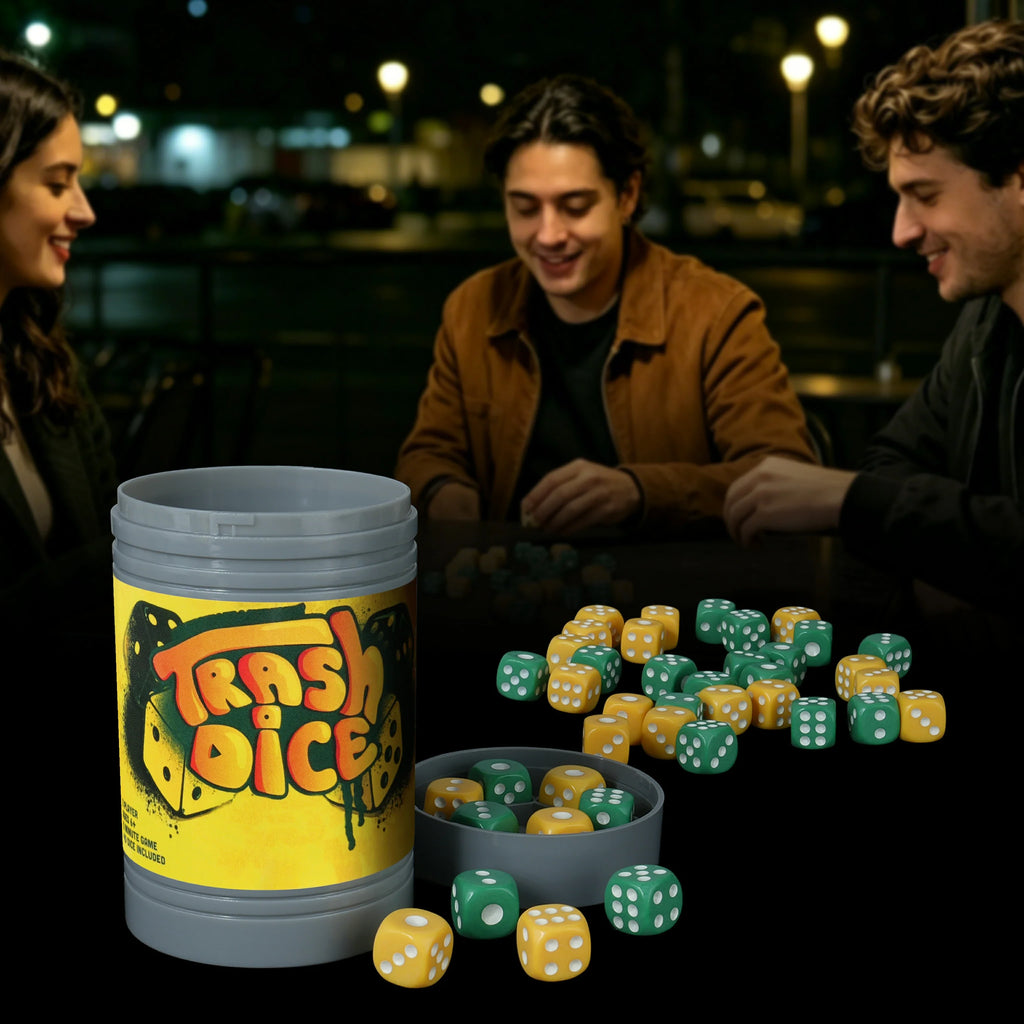 Trash Acrylic D6 Dice Set – alternate product view
