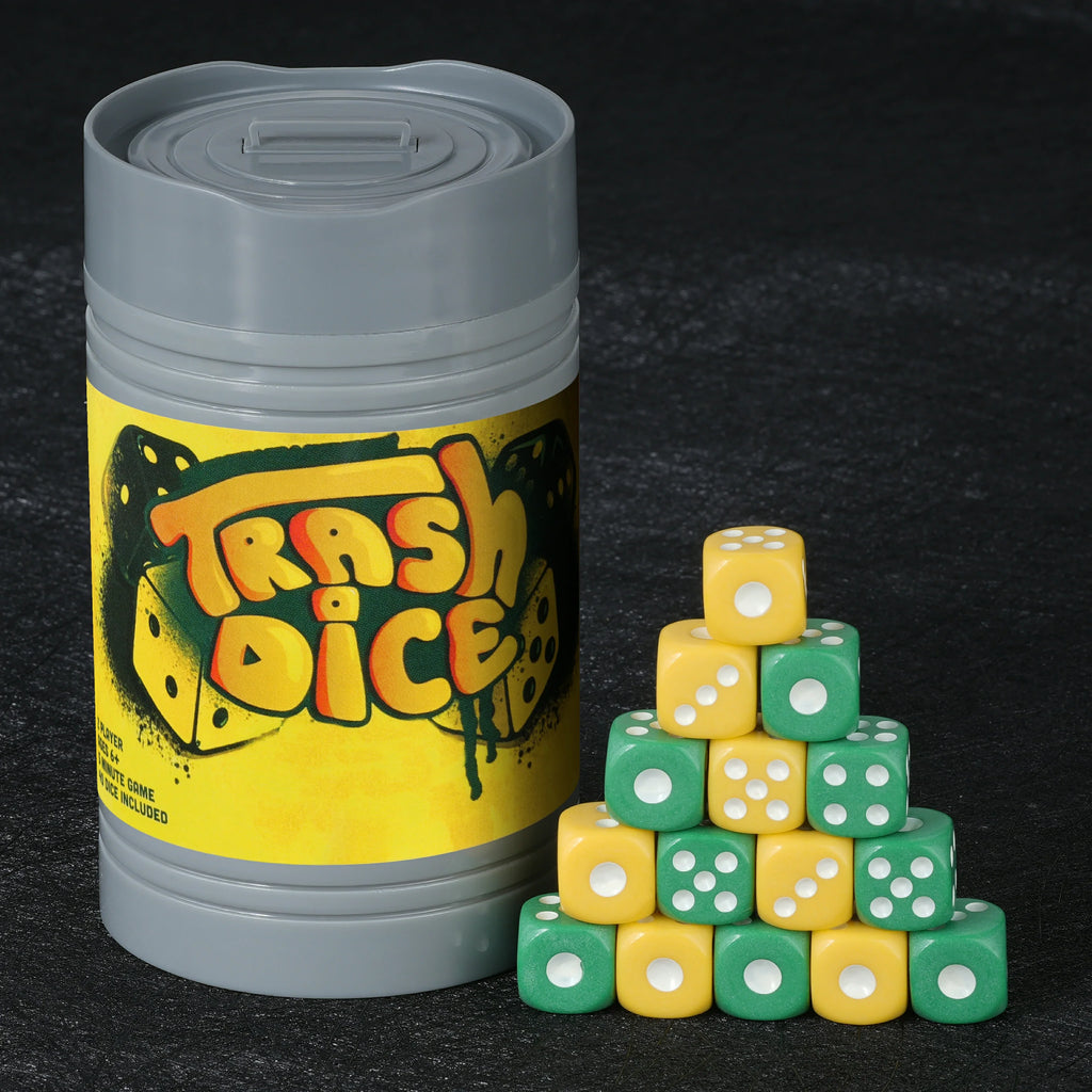 Trash Acrylic D6 Dice Set