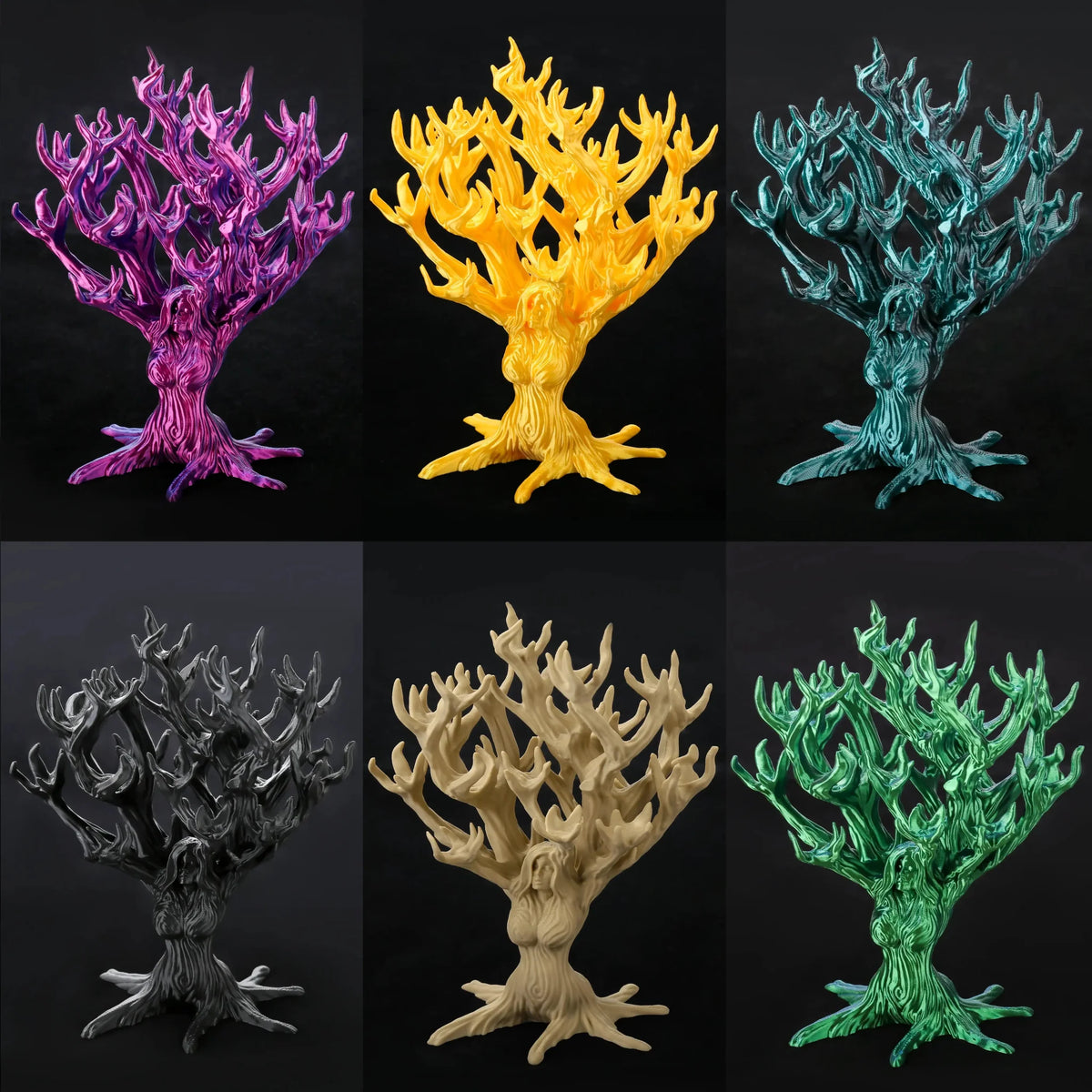 Tree Shaped Dice Tower – Tree - Shaped 3D Printed Dice Tower - DND Dice Accessories