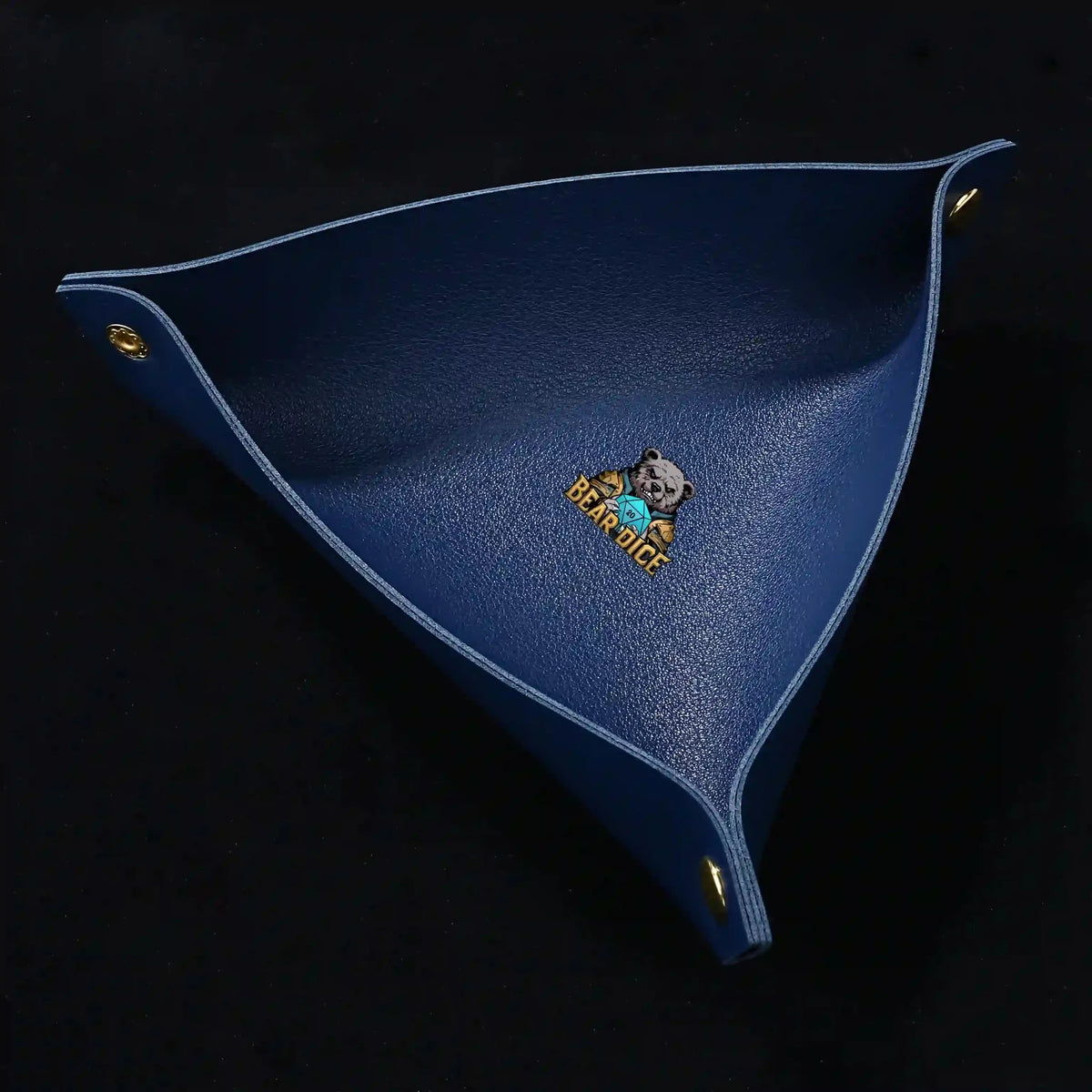 Triangle Folding Dice Tray – Leather – Folding Design – Triangle Folding Dice Tray Portable Leather Table Game Dice