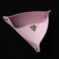 Triangle Folding Dice Tray – Leather – Folding Design – Triangle Folding Dice Tray Portable Leather Table Game Dice
