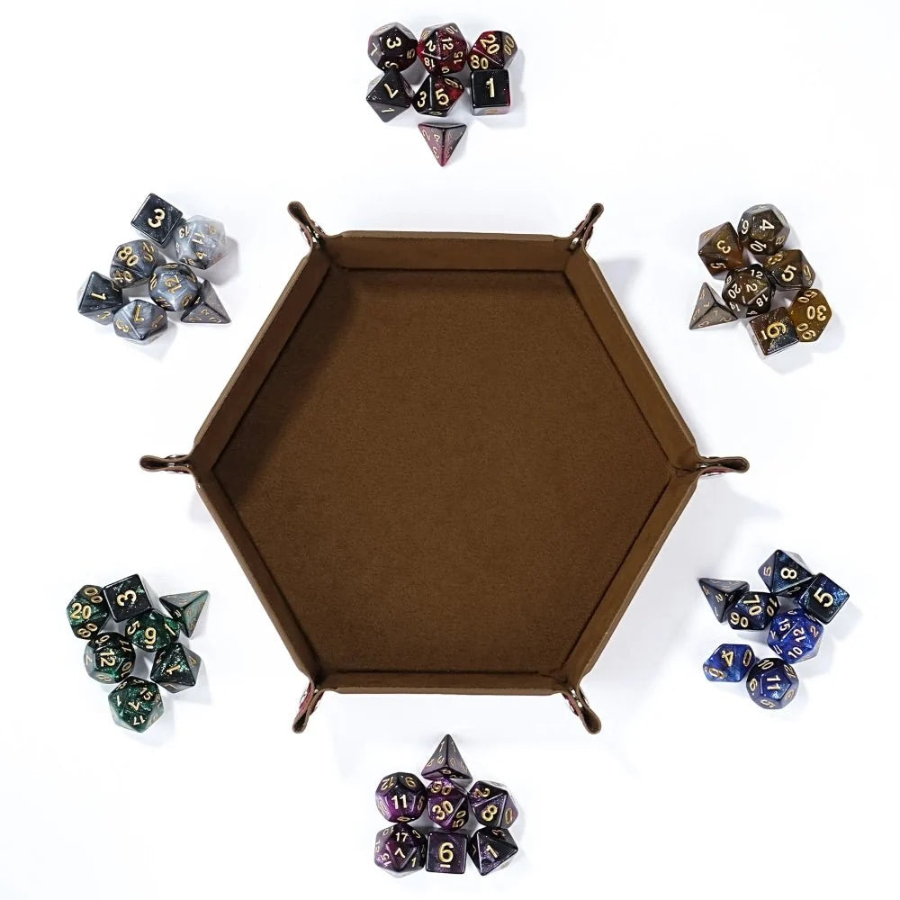 Two Color Dice Tray – Resin – Acrylic two - color mix and match dnd dice set + dice tray